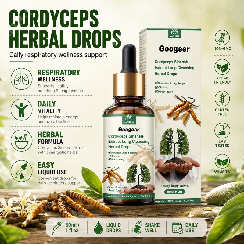 Herbal Wellness Water - Estratto di Cordyceps Sinensis in Gocce,